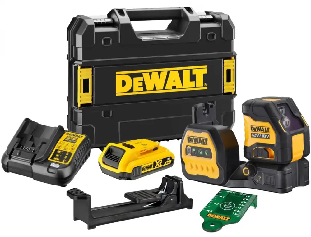 DeWalt DCE088D1G18-QW Laser à lignes croisées à nivellement automatique vert 12/18V 2.0Ah XR Li-Ion