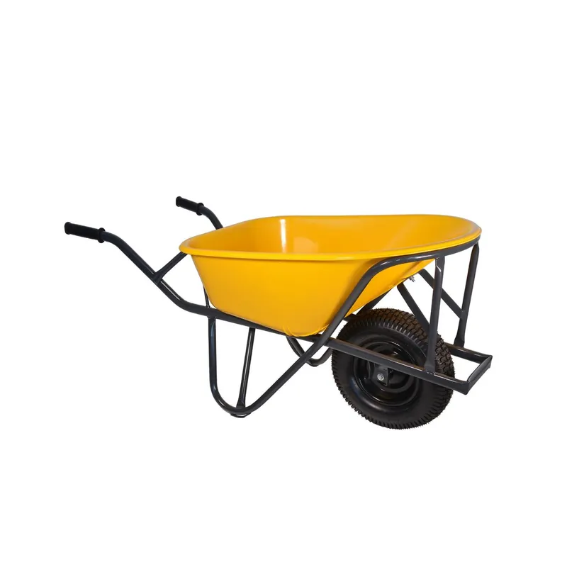 Little Jumbo 1251000900 HDPE 90L brouette de pavés jaune