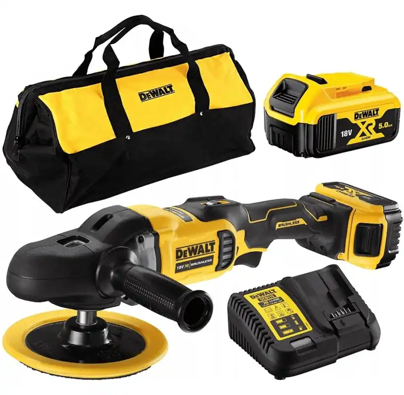 DeWalt DCM849P2-QW Polisseuse rotative à batterie 18V XR 5.0Ah Li-Ion