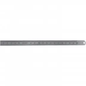 MIB 07074094 Règle en acier inoxydable 1000x30x1,0mm mm+1/2mm double face