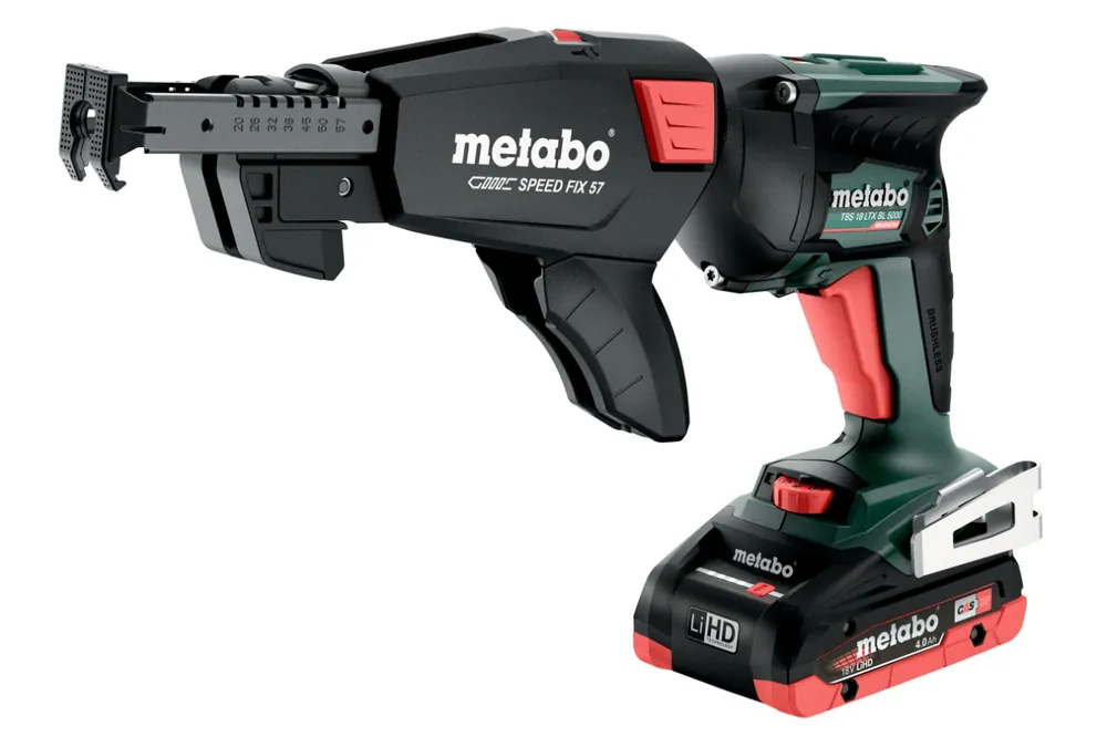 Metabo 620063540 TBS 18 LTX BL 5000 visseuse sans fil 18V 4.0Ah Li-HD + Speed Fix 57 Magasin de vis 620063540