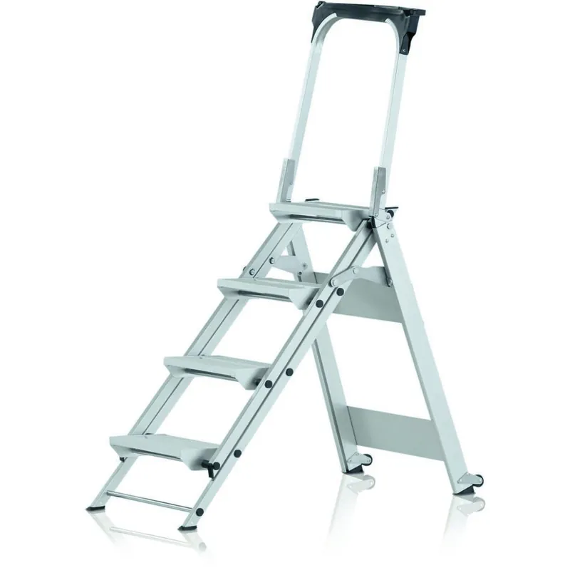 Zarges 41495 Plazastep P Escalier de sécurité 4 marches Hauteur de travail 3,10m