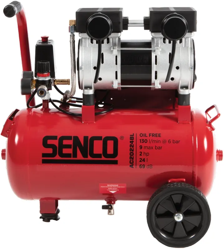 Senco AFN0038EU AC20224BL-EU Compresseur silencieux sans huile 24 litres