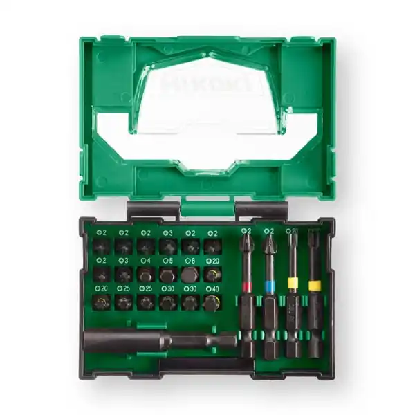 HIKOKI Accessoires 40030021 Jeu d‘embouts électriques 23 pièces (BOÎTE I)