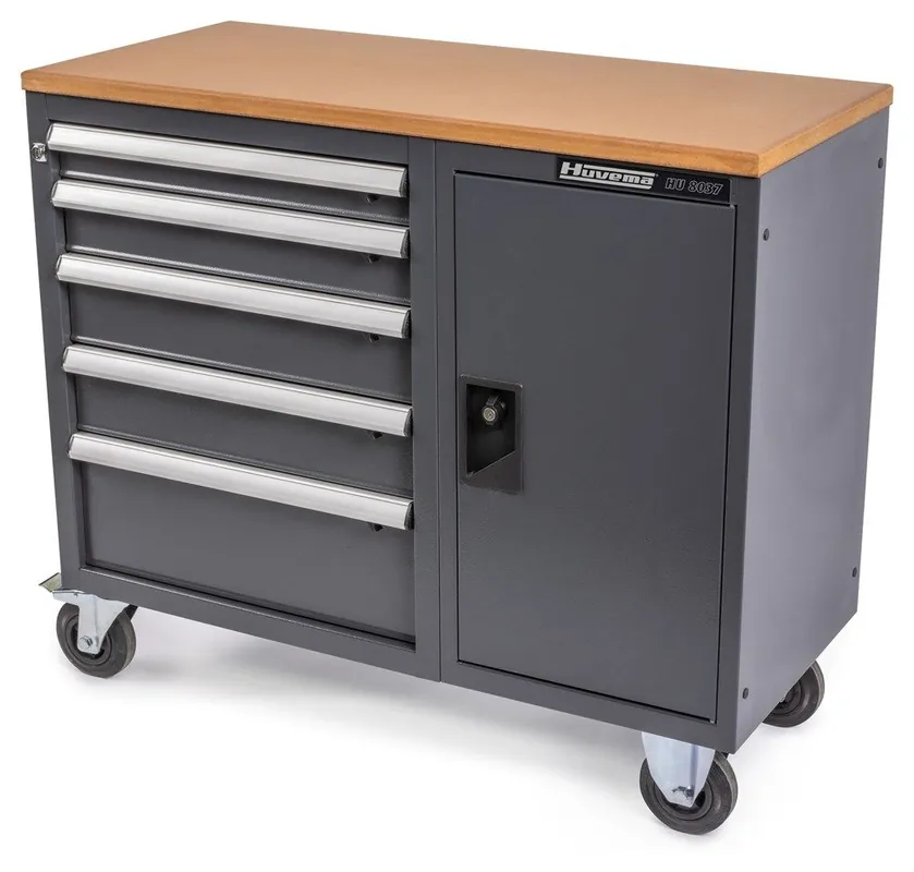 Huvema H8037 5 tiroirs - Chariot à outils
