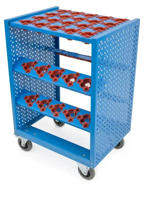 Huvema K2200 Chariot d‘atelier avec 40 porte-outils universels CNC