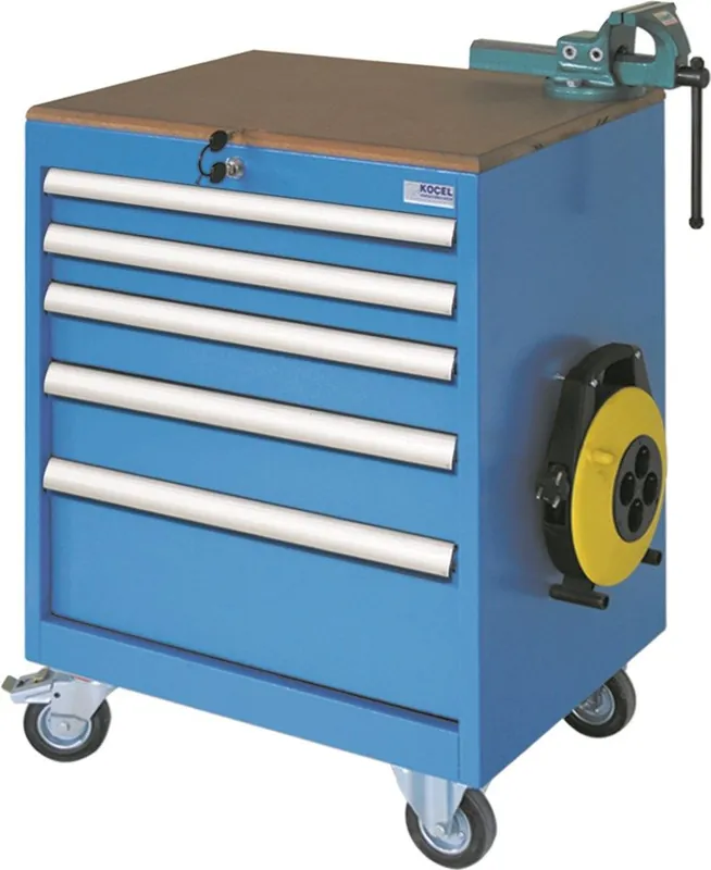 Huvema K8085 Chariot à outils avec 5 tiroirs