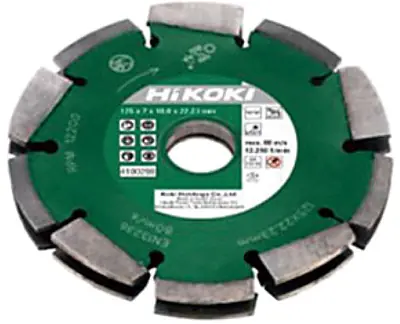 HIKOKI Accessoires 4100298 Lame de scie diamantée 125mm 2 lames pour fentes de 20mm