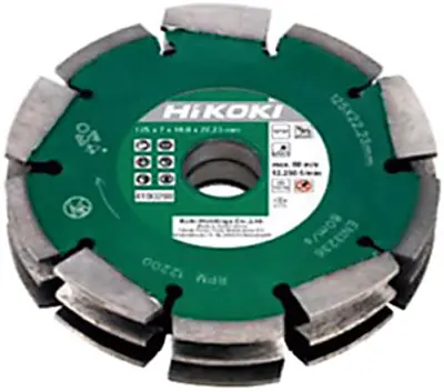 HIKOKI Accessoires 4100299 Lame de scie diamantée 125mm 3 lames pour fentes de 30mm