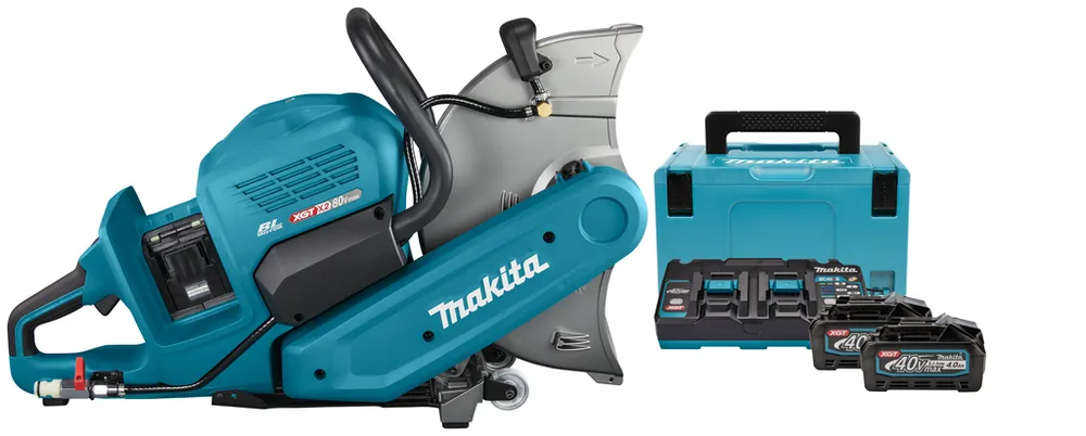 Makita CE001GM202X Tronçonneuse de 355 mm 2 x 40V Max 4.0Ah Li-Ion