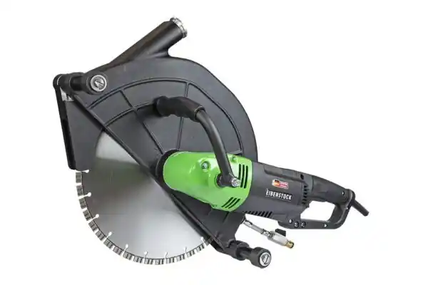 Eibenstock 10.098.97 Meuleuse diamantée ETR 400.1 Avec couvercle anti-poussière et disque 400 mm Pour coupe humide et sèche