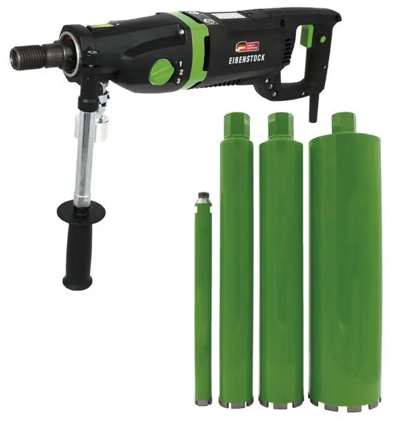Eibenstock 10.093.31A1 Carotteuse ETN 162/3 2200 W - jusqu‘à 162 mm dans le béton avec foret d‘épaisseur 31/61/81/131mm
