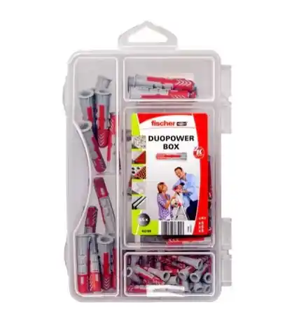 Fischer 553109 DuoPower plugs assortment box mini