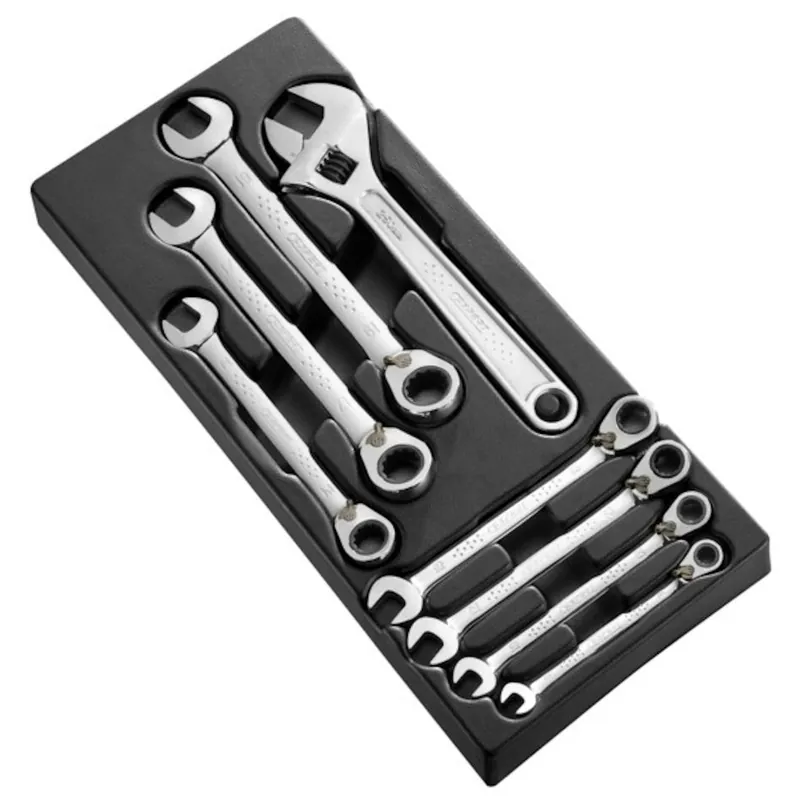 Facom Expert E111100 Jeu de clés à cliquet à anneau de module 8 pièces