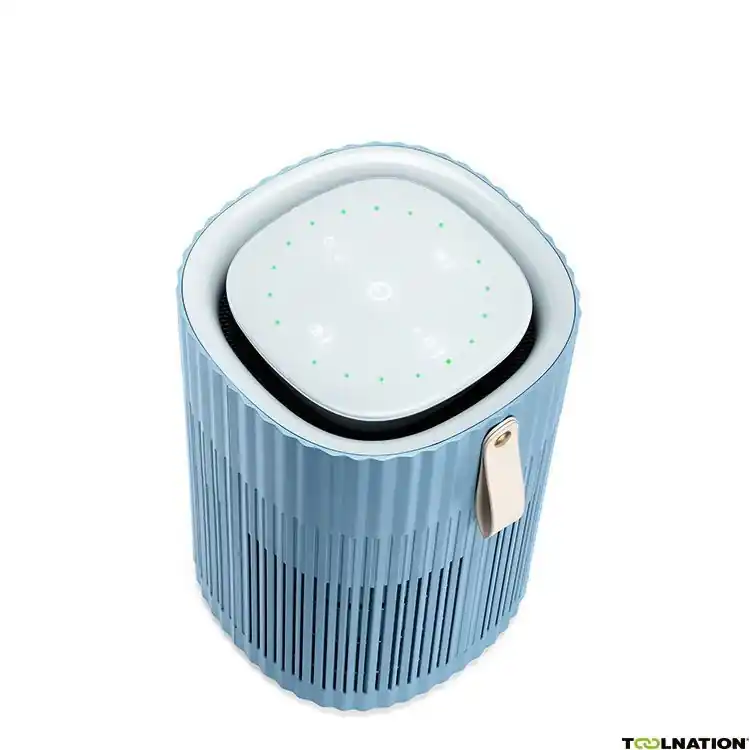 AirExchange 2022150-T STAALBLAUW 2022150-T STEEL BLUE Purificateur d‘air professionnel 150-T Steel Blue avec filtre HEPA H13, charbon, ioniseur, UV-C LED Convient jusqu‘à 40m².
