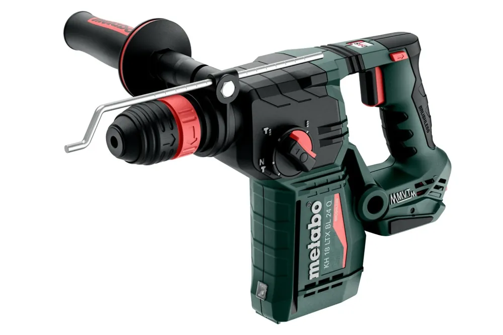 Metabo 601714840 KH 18 LTX BL 24 Q Marteau combiné sans fil SDS-Plus 18V excl. batteries et chargeur en metabox