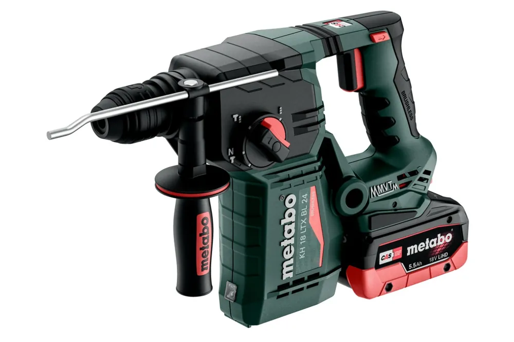 Metabo 601713660 KH 18 LTX BL 24 Accu Marteau combiné SDS-Plus 18V 5,5Ah LiHD