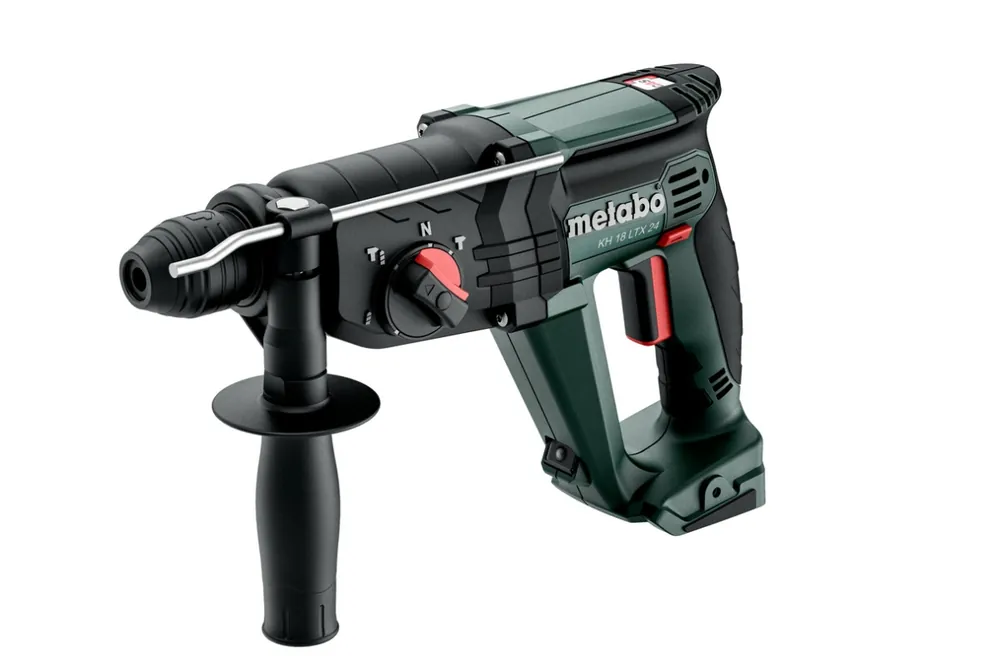 Metabo 601712840 KH 18 LTX 24 marteau combi sans fil SDS-Plus 18V sans batteries et chargeur en métabox
