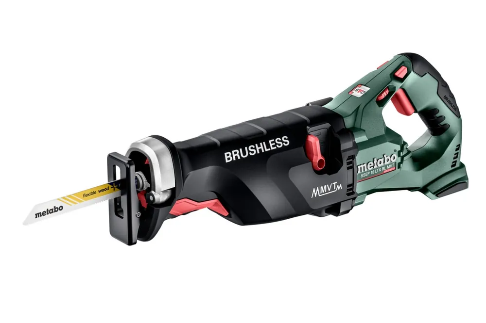 Metabo 602258850 SSEP 18 LTX BL MVT Accu Scie à guichet 18V hors batteries et chargeur