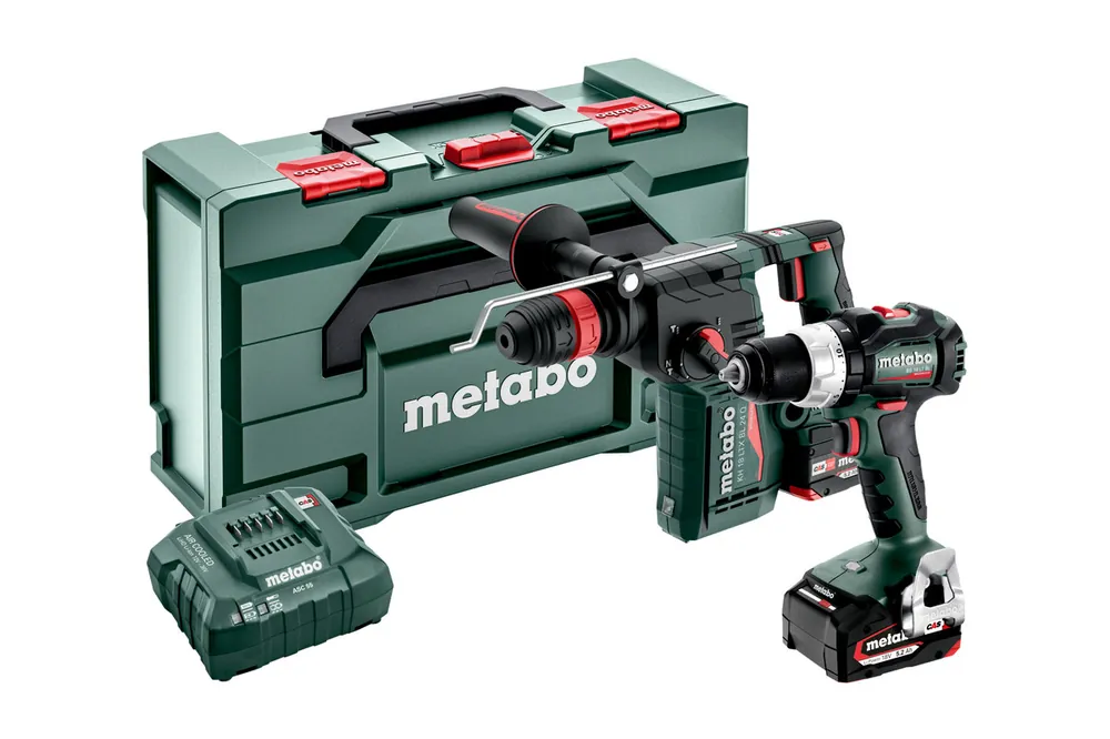 Metabo 685219650 Ensemble combiné 2.4.8 18V 5.2Ah LiHD - BS18LT BL Perceuse sans fil + KH18LTX BL 24 Q Marteau combiné
