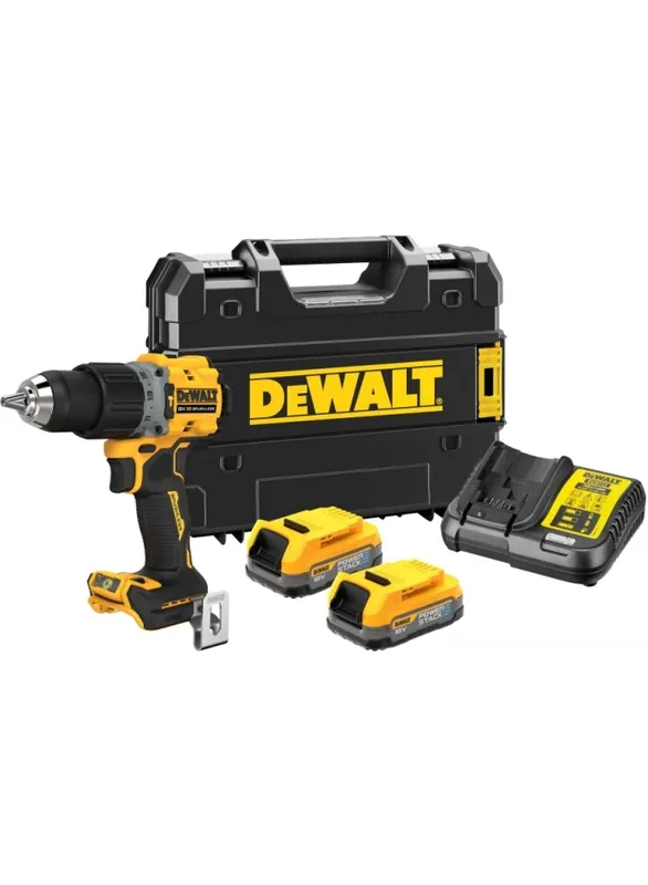 DeWalt DCD805E2T-QW Marteau perforateur sans fil XR 18 Volt PowerStack Li-Ion en coffret TSTAK