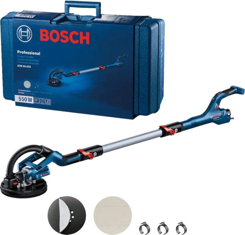 Bosch Bleu 06017D4000 GTR 55-225 Ponceuse professionnelle à grande portée 225 mm