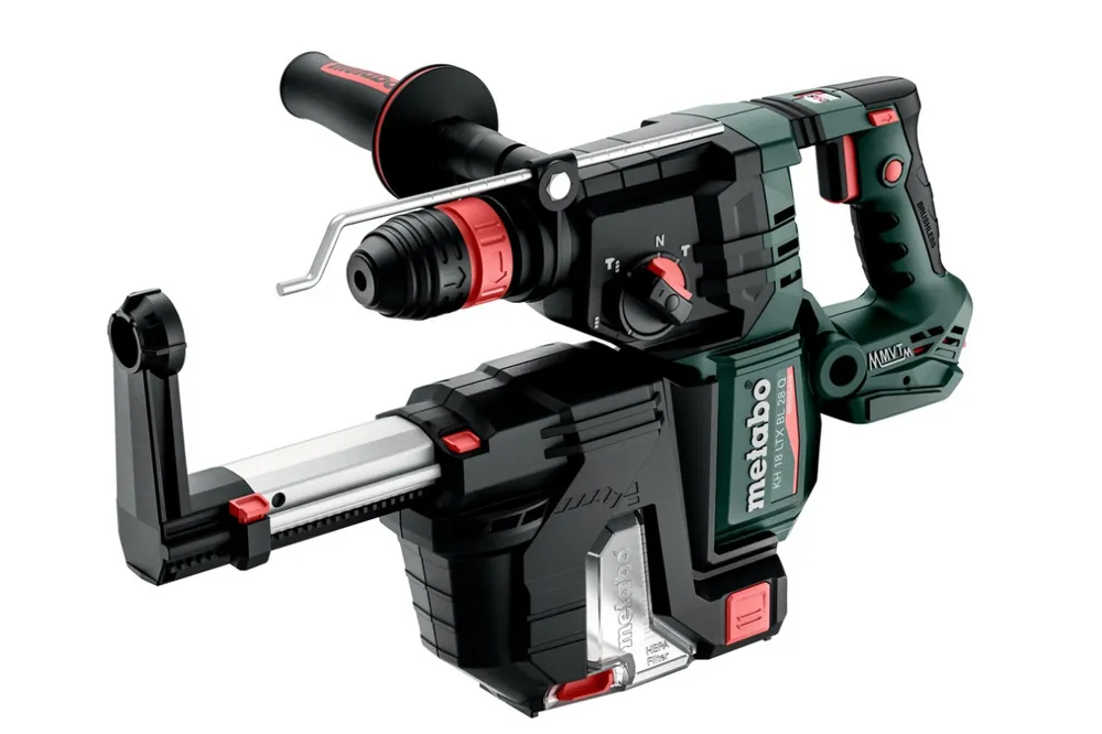 Metabo 601715900 KH 18 LTX BL 28 Q SET ISA Accu combi hammer SDS-Plus 18V excl. batteries et chargeur + aspiration intégrée
