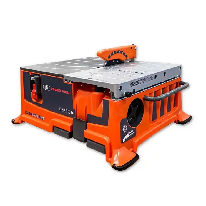 iQ Power Tools iQ228CYCLONE CE - Scie à carreaux avec système de contrôle des poussières intégré
