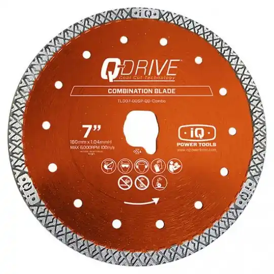 iQ Power Tools TLD180-1.40P-QD-Combo lame de scie 180mm - Q-Drive pour iQ 228 Cyclone