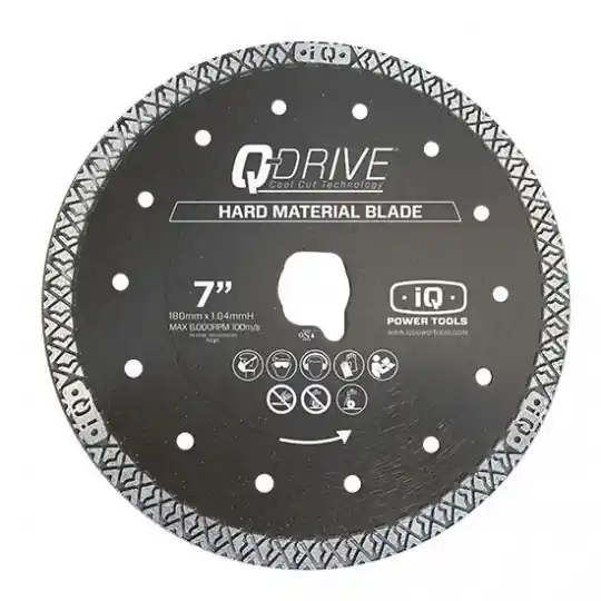 iQ Power Tools TLD180-1.40P-QD-HM1 Lame de scie pour matériaux durs 180mm - Q-Drive pour iQ 228 Cyclone