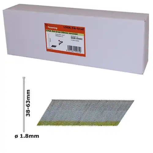 Co-Fastening GDA15382 DA Brads spijker 15ga gegalvaniseerd - 38 mm