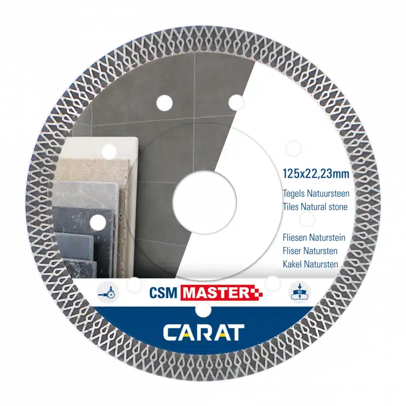 Carat CSMM125300 Lame de scie diamantée CARRELAGES CSM MASTER 125x22,23MM