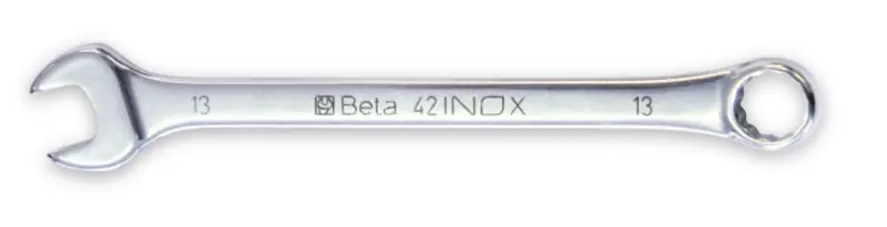Beta 000420338 Clé à anneau Inox 38x38 mm