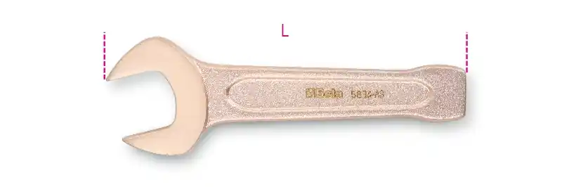Beta 000580904 Clé à chocs sans étincelles 11/16" longueur 125 mm
