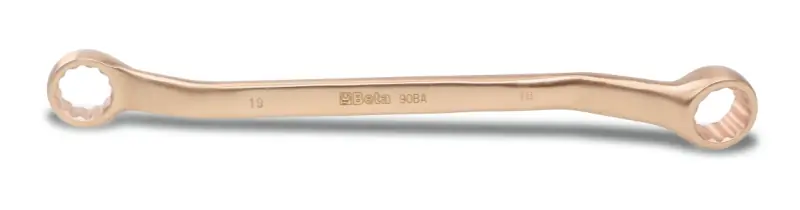 Beta 000900817 Clé à anneau courbe sans étincelle 19x22 mm