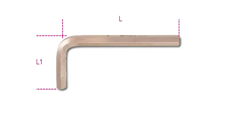 Beta 000960802 Vonkvrije Haakse Stiftsleutel 22 mm 186 mm