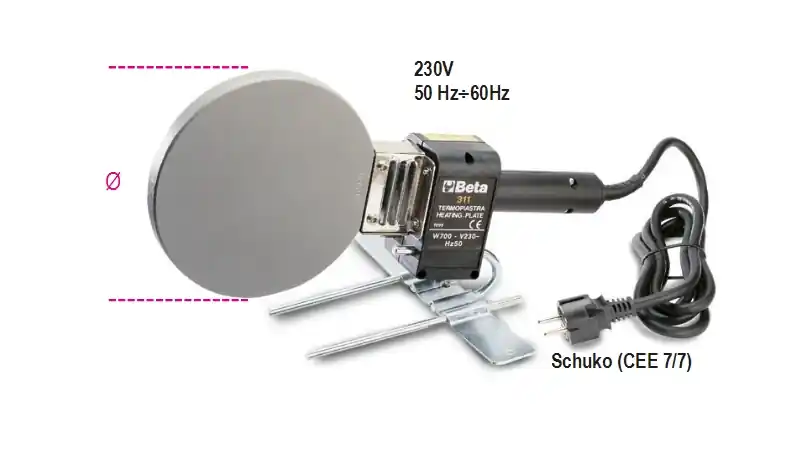 Beta 003110001 Miroir de soudage Ø 120 mm