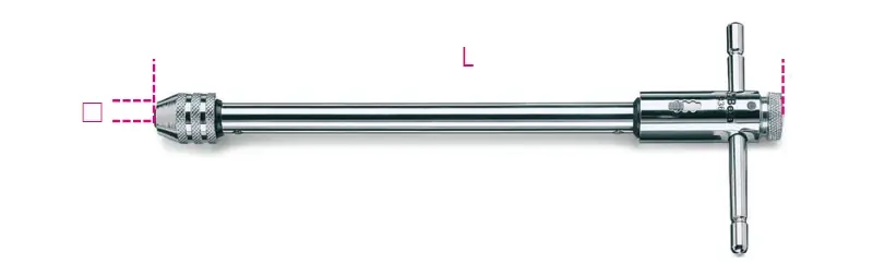 Beta 004360012 Porte-goujon long avec cliquet 2÷5 M3÷M8 mm 245 mm