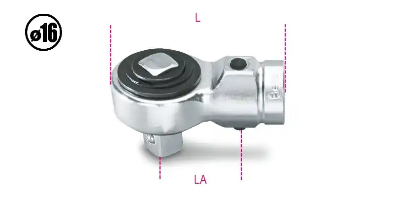 Beta 006140002 Tête de cliquet à percer pour clé dynamométrique 1/2".