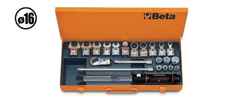 Beta 006710110 Jeu de clés dynamométriques 3/8‘‘‘‘ 21 pièces