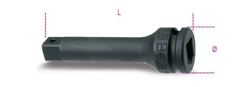 Beta 007100821 Rallonge 3/8‘‘‘‘ 75 mm