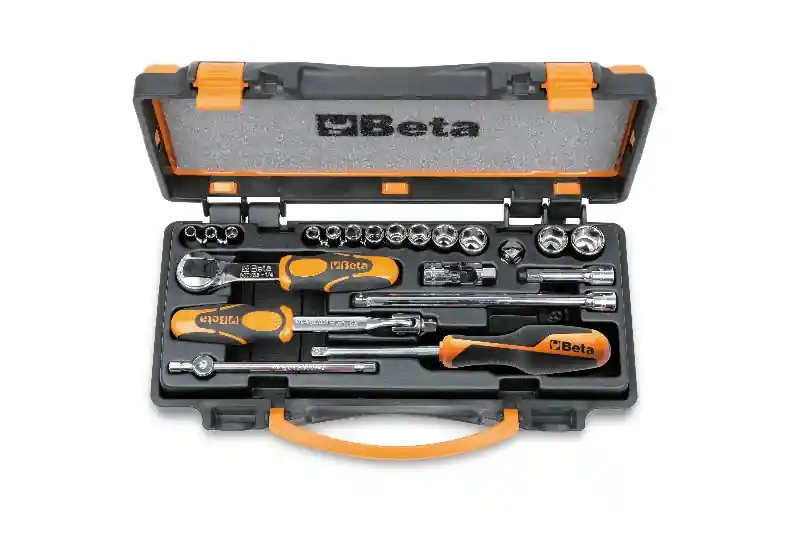 Beta 009000954 Jeu de clés à douille 1/4‘‘‘‘ 21 pièces