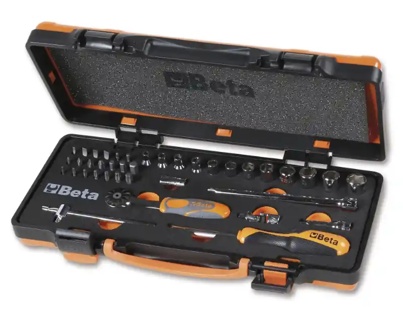 Beta 009000983 Jeu de clés à douille 1/4‘‘‘‘ 39 pièces