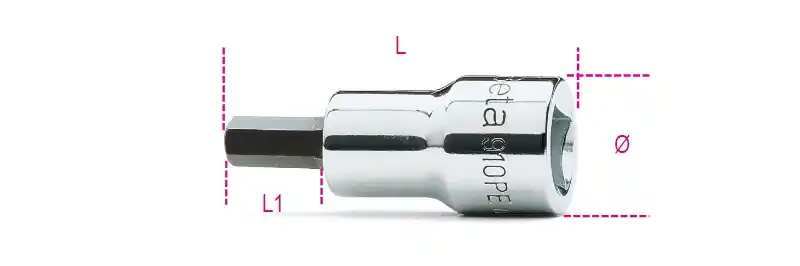 Beta 009100499 Capuchons de tournevis 9 mm