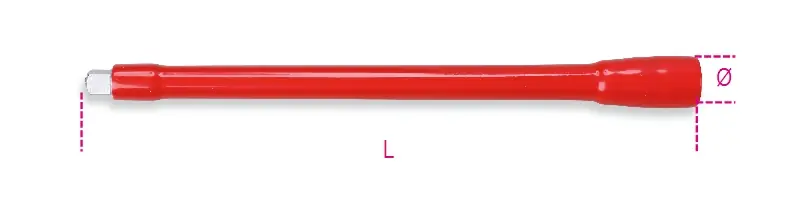 Beta 009100805 Rallonge 3/8" 265 mm