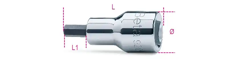Beta 009200464 Capuchons de tournevis 3/8 "