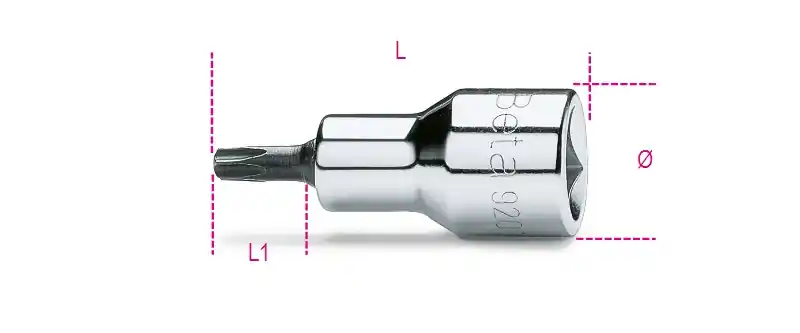 Beta 009200528 Torx® Schroevendraaierdoppen T60