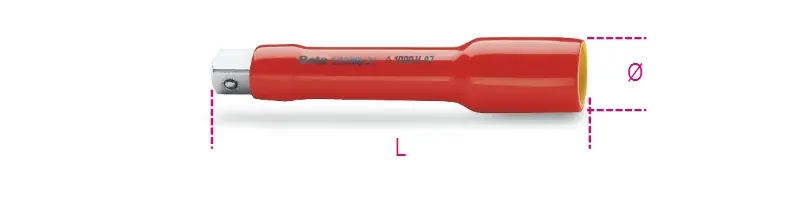 Beta 009200804 Rallonge 1/2" 135 mm