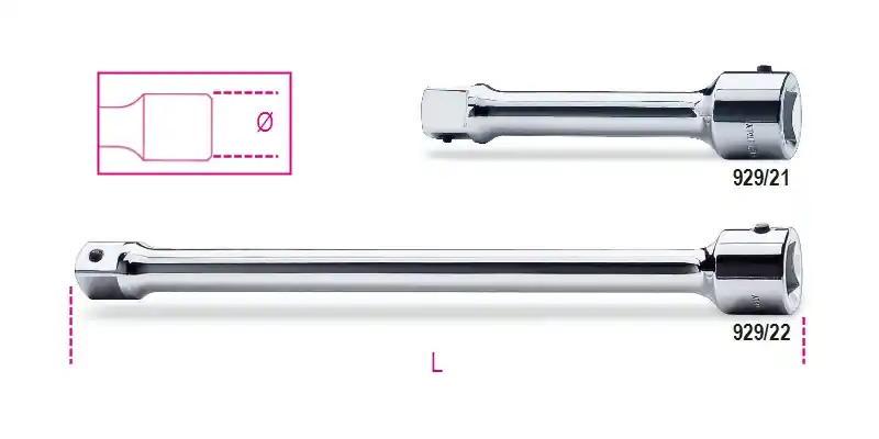 Beta 009290825 Rallonges 1" 400 mm