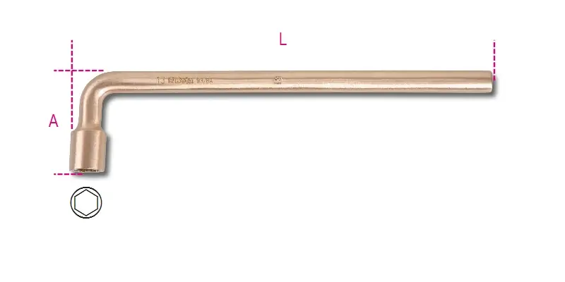 Beta 009370832 937Ba 32 Clé à pipe sans étincelles 32 mm